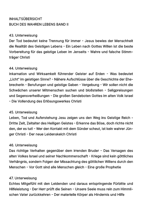 Buch des wahren Lebens II