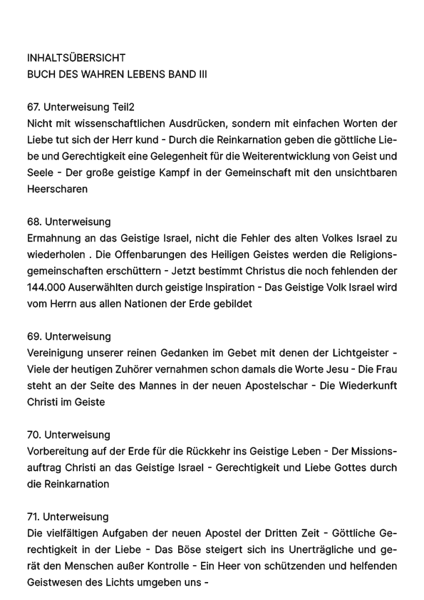 Buch des wahren Lebens III
