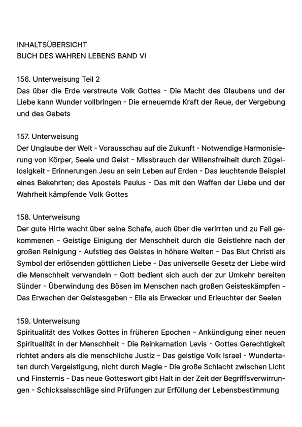 Buch des wahren Lebens VI