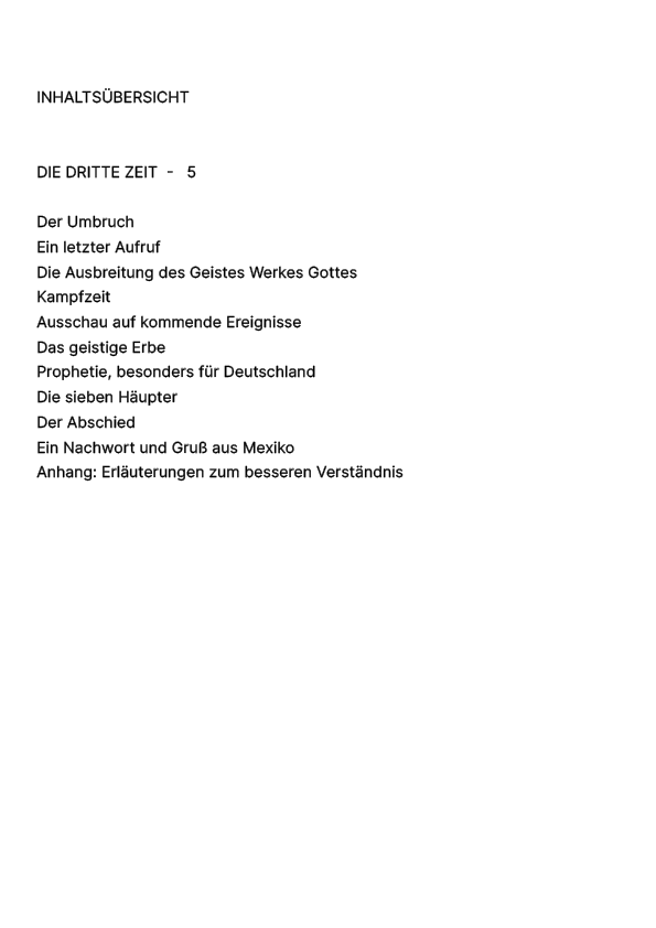 Die dritte Zeit