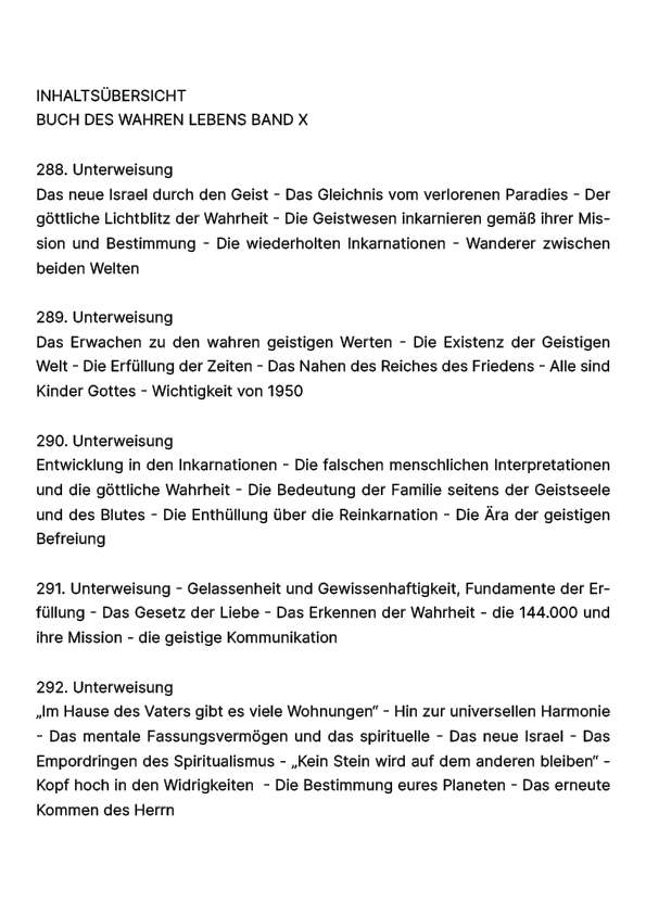 Buch des wahren Lebens X