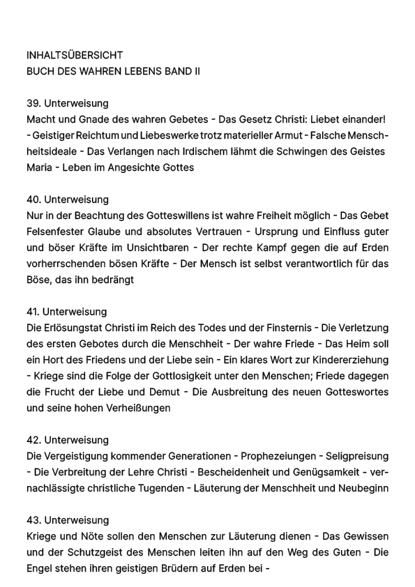 Buch des wahren Lebens II