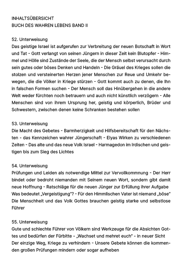 Buch des wahren Lebens II
