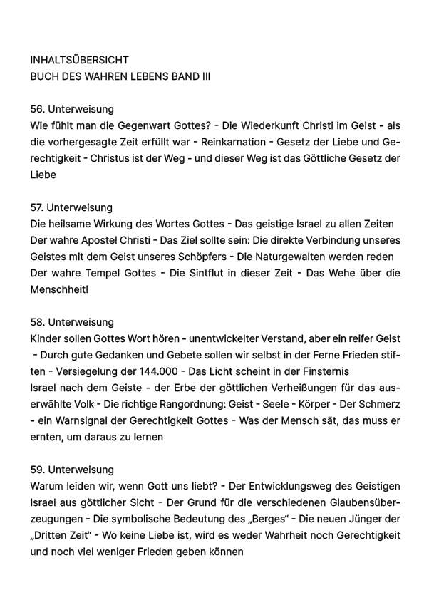Buch des wahren Lebens III