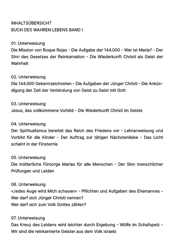 Buch des wahren Lebens I